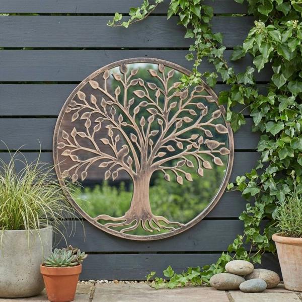 Garden Greatness Large Tree Of Life Garden Mirror