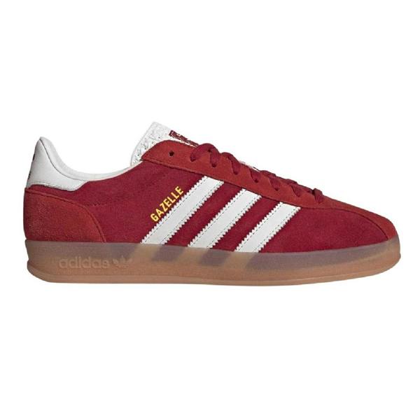 Adidas Childrens/Kids Gazelle Heritage Leather Trainers - Team Red - 