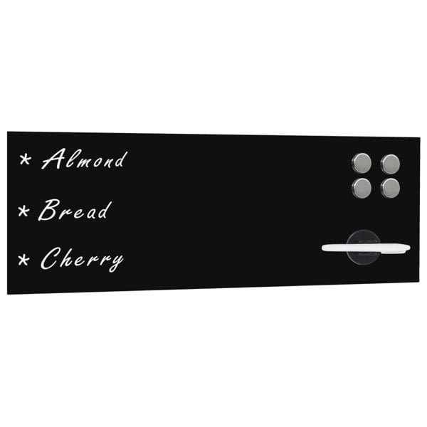 Berkfield Wall Mounted Magnetic Blackboard Glass 60x20 cm