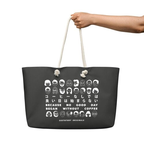 Anchor & Crew GUSTATORY Originals Because No Good Day... Oversized Weekender Tote Bag