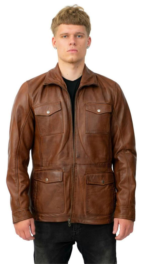 Infinity Leather Mens Timber Safari Coat-Santa Cruz