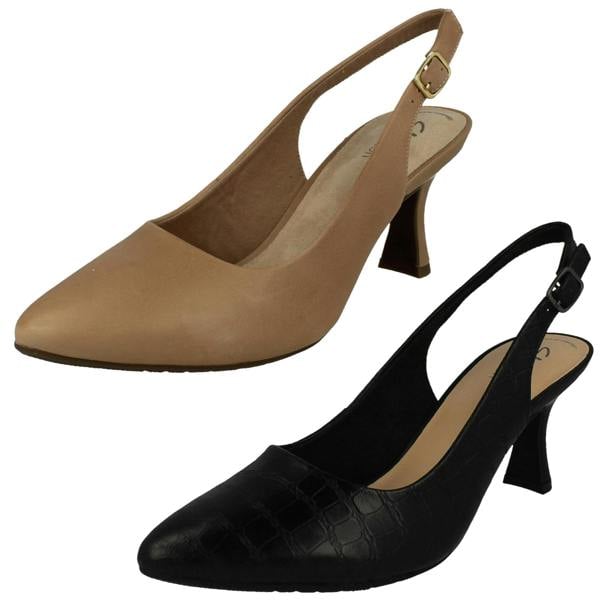 Clarks Ladies Clarks Buckle Fastening Slingback Shoes Kataleyna Step