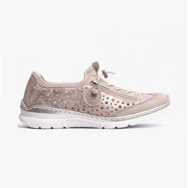 Rieker L32P6 Casual Shoes in Gold