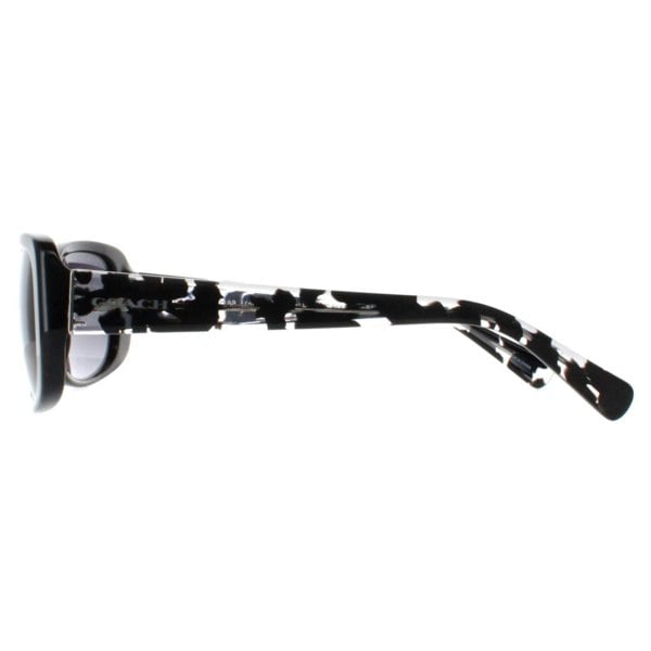 Coach Sunglasses HC8168 534811 Black Crystal Mosaic Light Grey