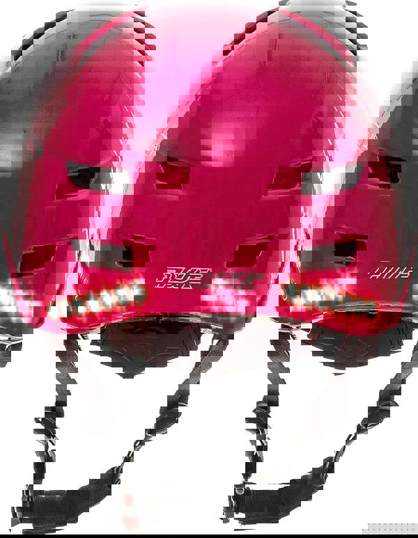 AweTech In Mould Adult LED USB Bike Helmet Medium 55-58cm Pink