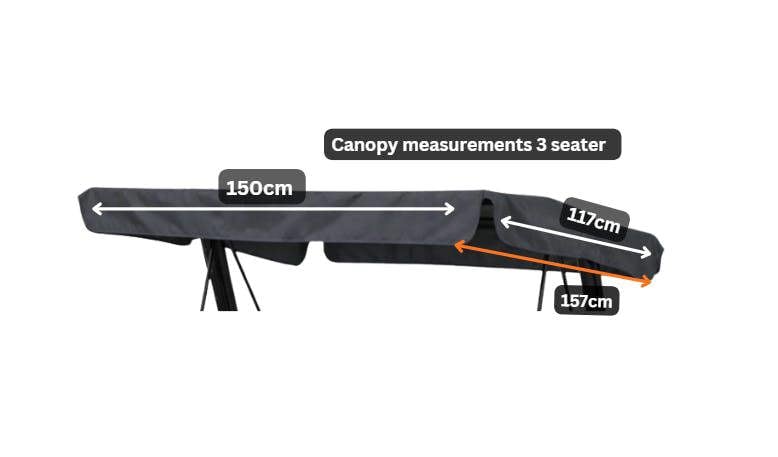 CANOPY FOR 3 SEATER HAMMOCK GREEN The Garden Furniture Shop