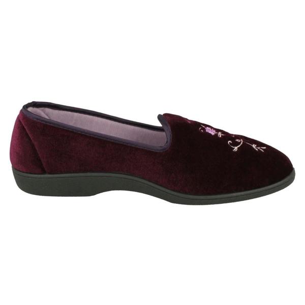 Rosebank Ladies Rosebank Embroided Flowers Detailed Slippers Racheal