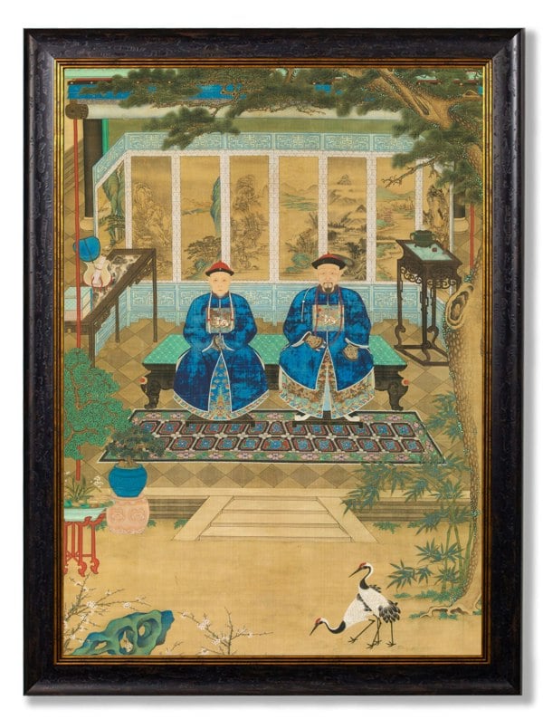 Exceptional Art Imperial Censor and His Wife