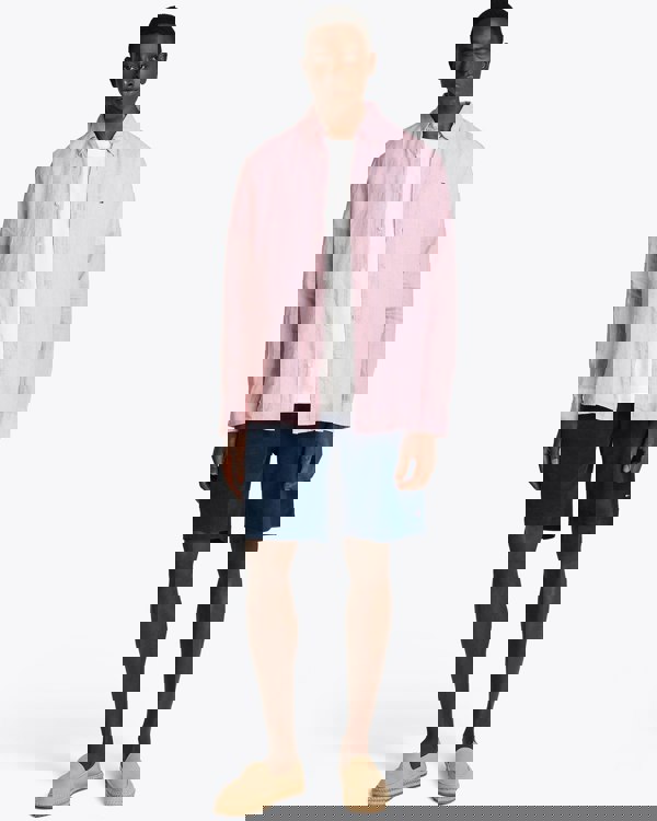 Tommy Hilfiger Pigment Dyed Solid Mens Shirt - Classic Pink