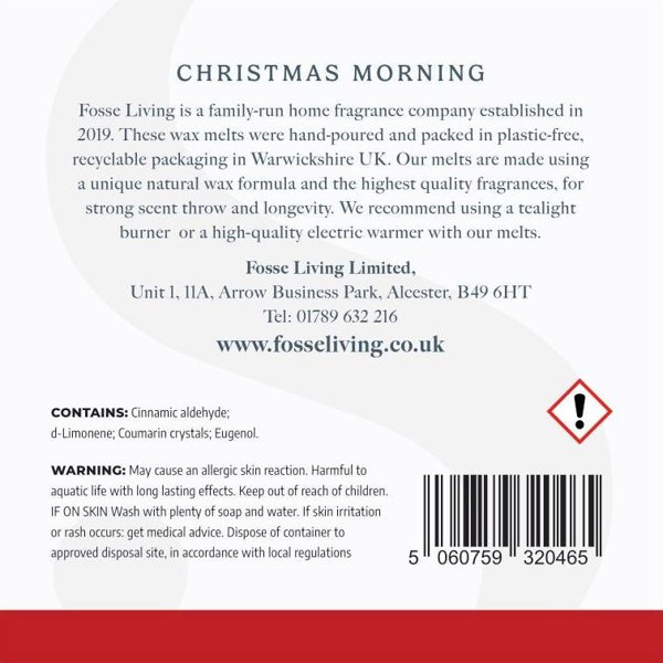 Fosse Living Christmas Morning Wax Melts - 16 Pack