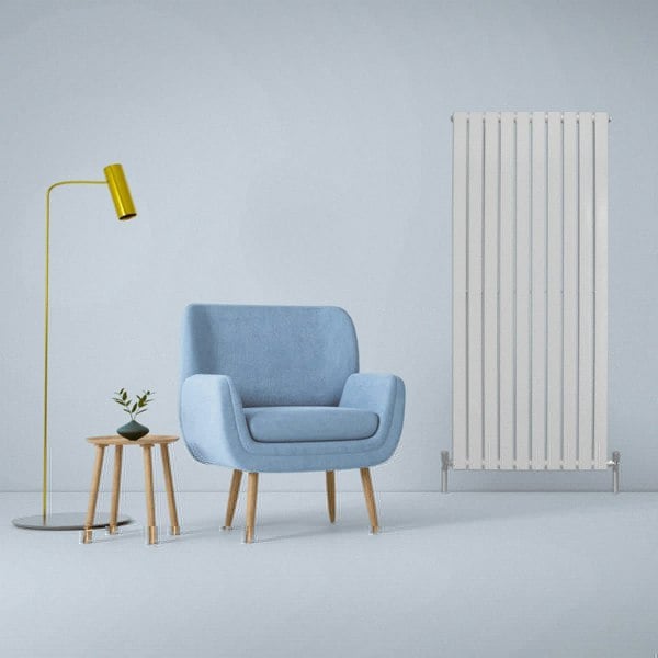 Designer Flat Panel Radiator - Gloss White (1600mm x 700mm)