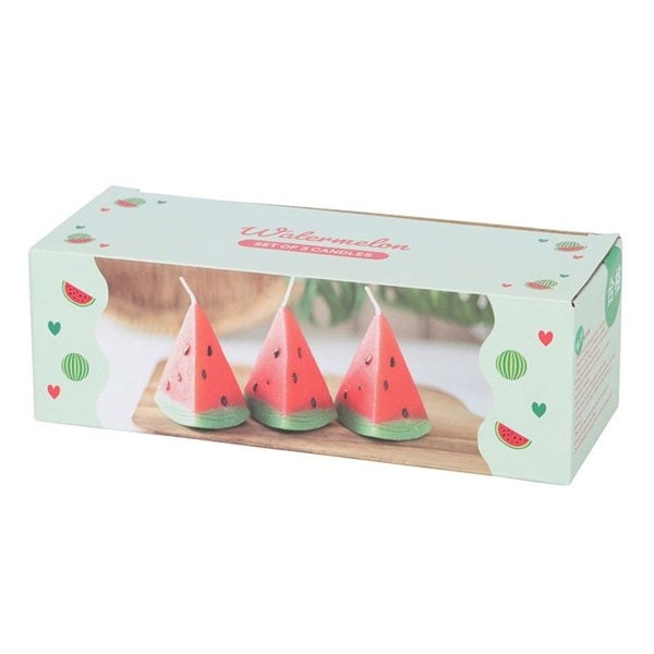 Serano Set of 3 Watermelon Shaped Candles