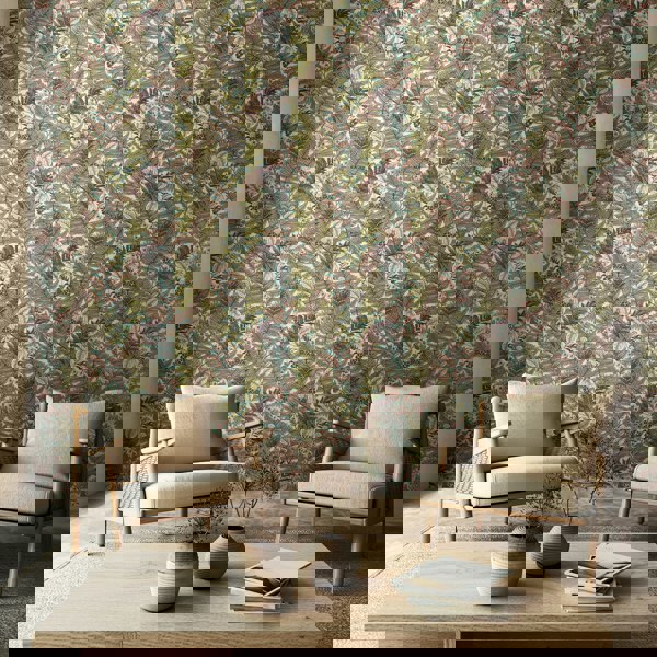 Hoopla Walls Wild Ferns - Rosehip  10m Wallpaper