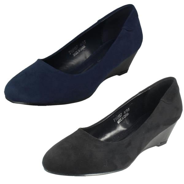 Spot On Ladies Spot On Wedge Heel Shoes F90157