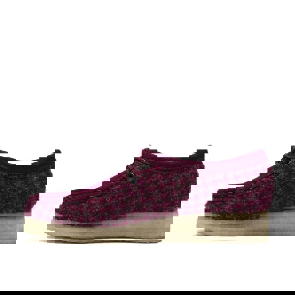 Clarks Originals Wallabee Harris Tweed Women's Purple Shoes