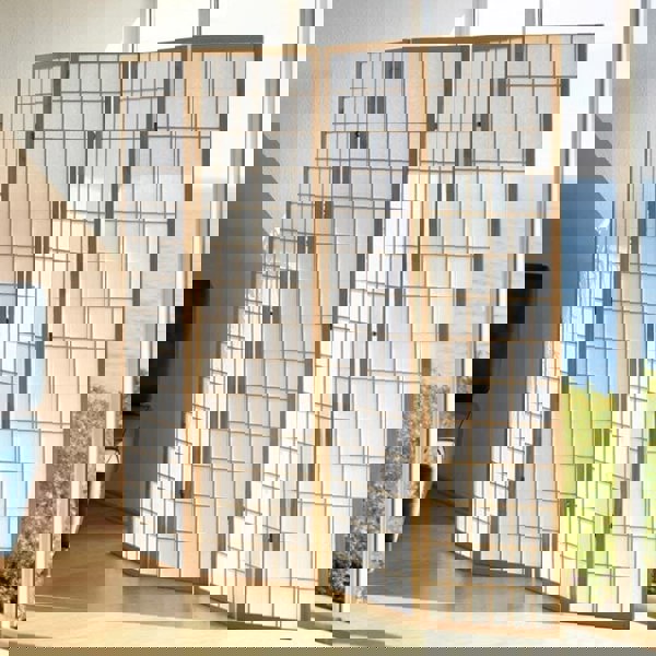 3/4 Panel Solid Wood Folding Room Divider Screen Stylish and Functional Partition Room Dividers Living and Home