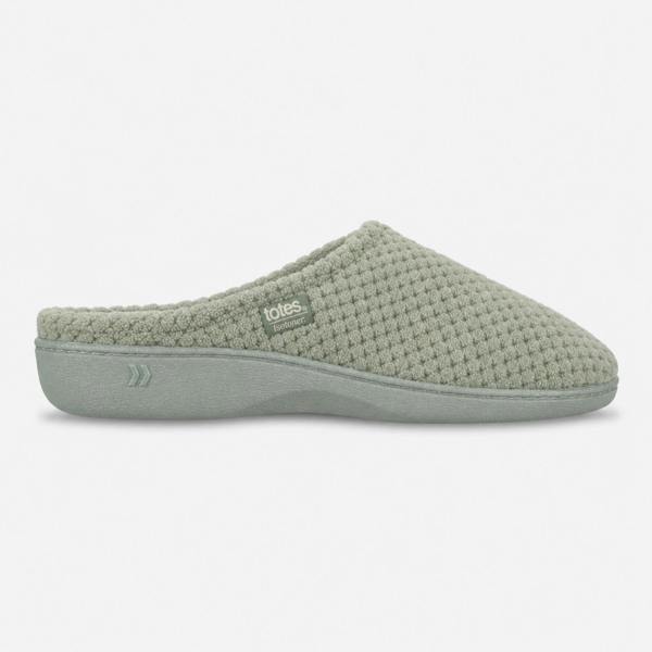 Totes POPCORN TERRY MULE SLIPPER Mules   in  Green