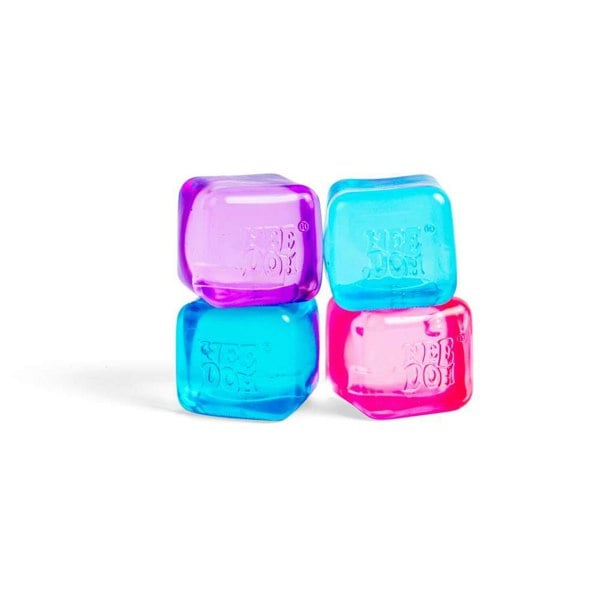 NeeDoh Nice Ice Baby - 4pk Small Squishy Cube Fidget Toy For Kids