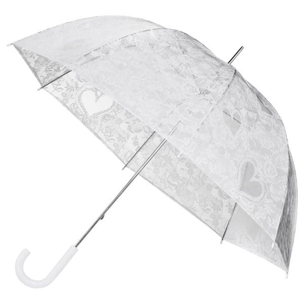 Falconetti PVC Lace Wedding Umbrella Side View