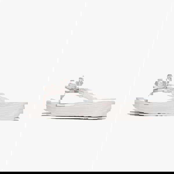 FitFlop FitFlop IQUSHION GLITZ Womens Toe-Post Sandals Urban White