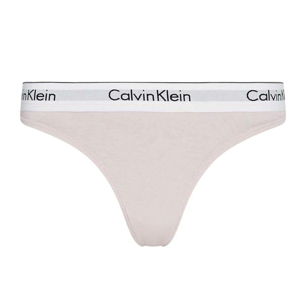 Calvin Klein Womens/Ladies Logo Cotton Blend Thong - Pink - 