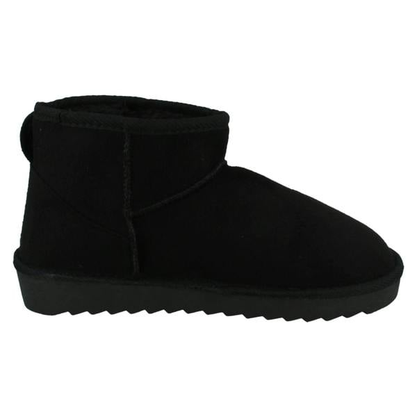 Spot On Ladies Spot On Chunky Sole Wide Fit Casual Ankle Boots F4462