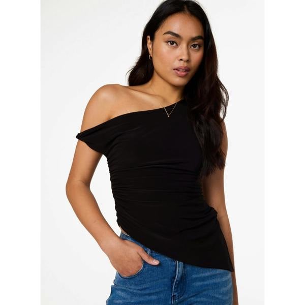 Pink Vanilla Asymmetric Butterfly Hem Top