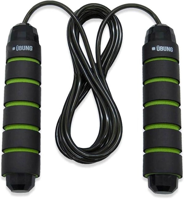 UBUNG Skipping Rope Fitness Jump Rope with Tangle Free with Foam Handles Green