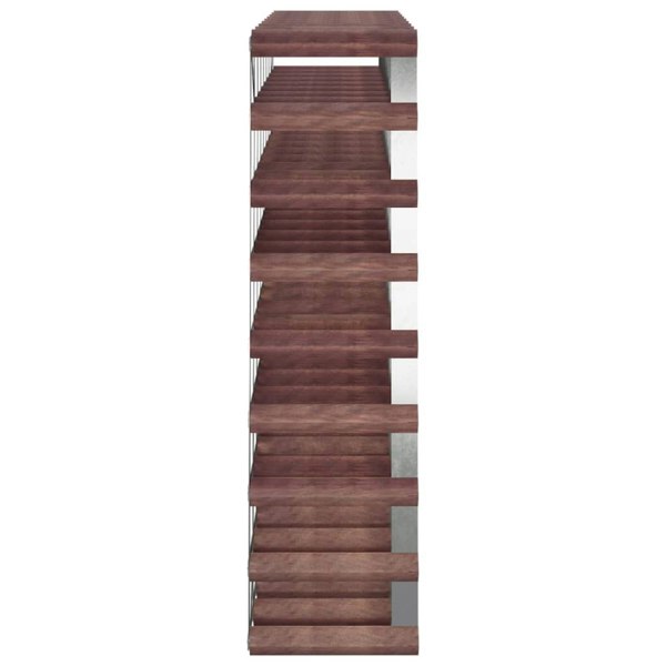 Berkfield Wine Rack for 72 Bottles Brown Solid Wood Pine