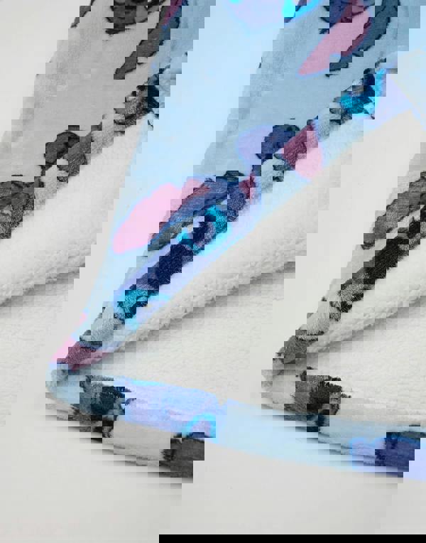 Disney Womens Blue Stitch Character Zip Through Blanket Hoodie (One Size)