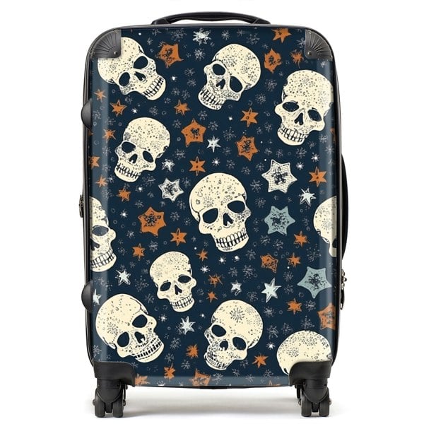 Warren Reed Skulls And Stars Suitcase