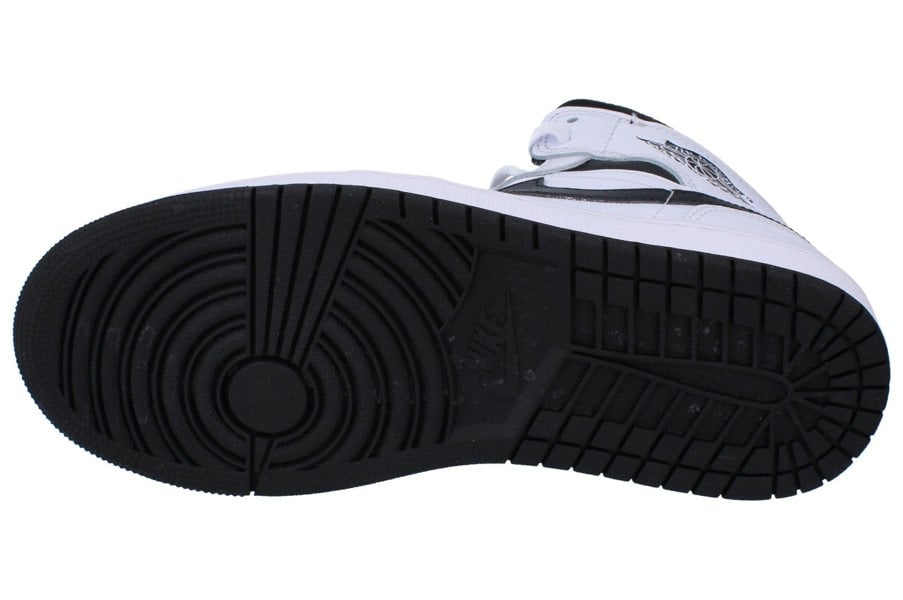 Nike Air Jordan 1 Mid Mens Trainers Dq8426  132 - White Black 132 - Photo 4