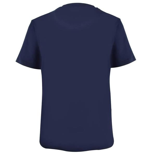 Pretty Green Mens Large Logo Crew Neck T-Shirt - Navy - 