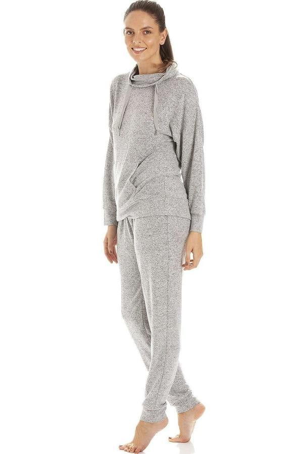 Womens Comfy Fit Marl Hacci Pyjama sets