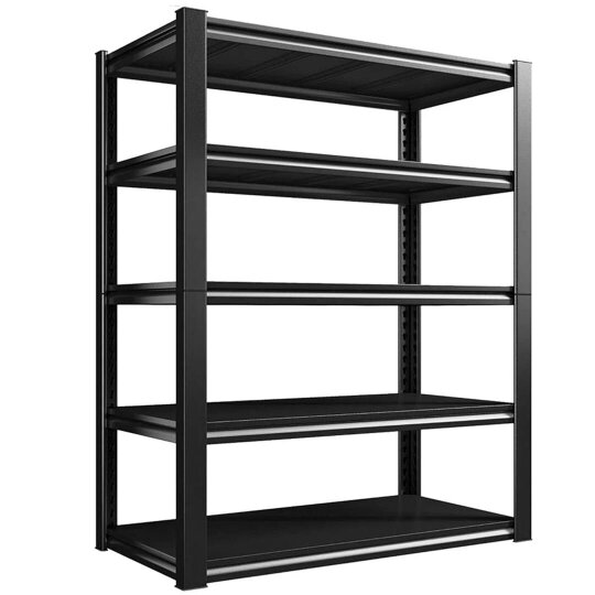 Havendro 5 TIER METAL SHELVING UNIT STORAGE RACKING SHELVES GARAGE WAREHOUSE SHED - metal - black