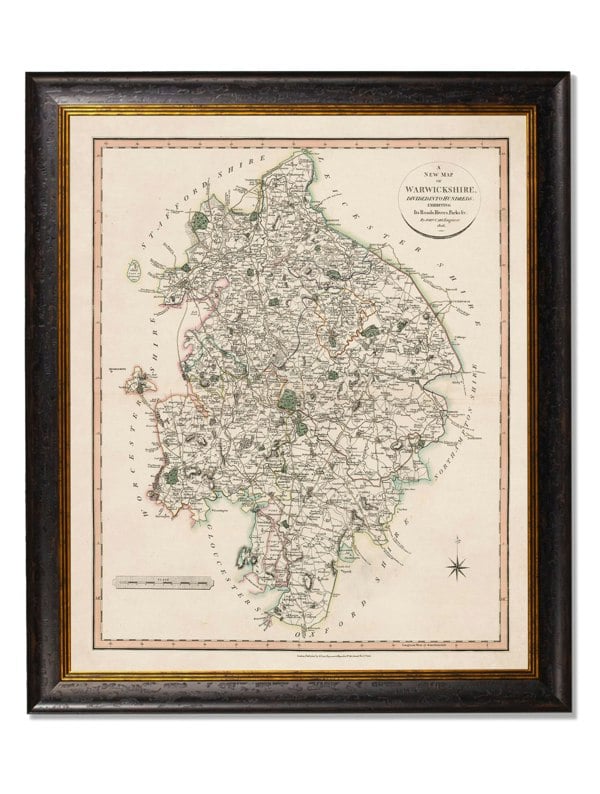 Exceptional Art c.1806 County Maps of England