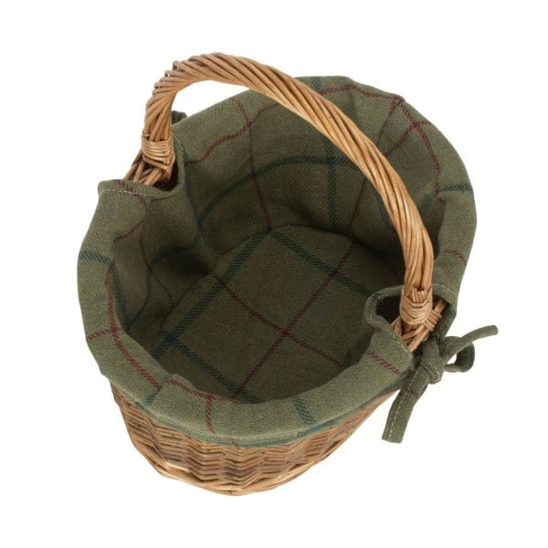 Small Country Oval Shopping Basket