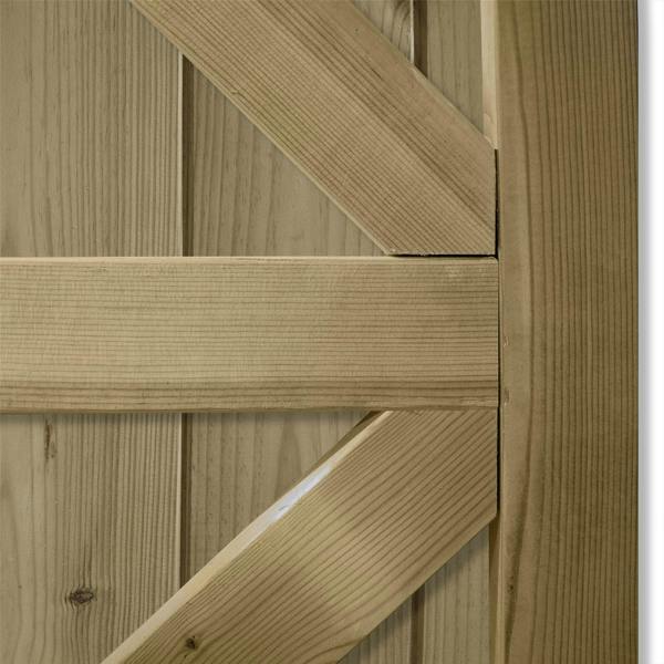 [rackhams variation] gate tongue & groove fully framed flat top [h.1800 x w.options] 5