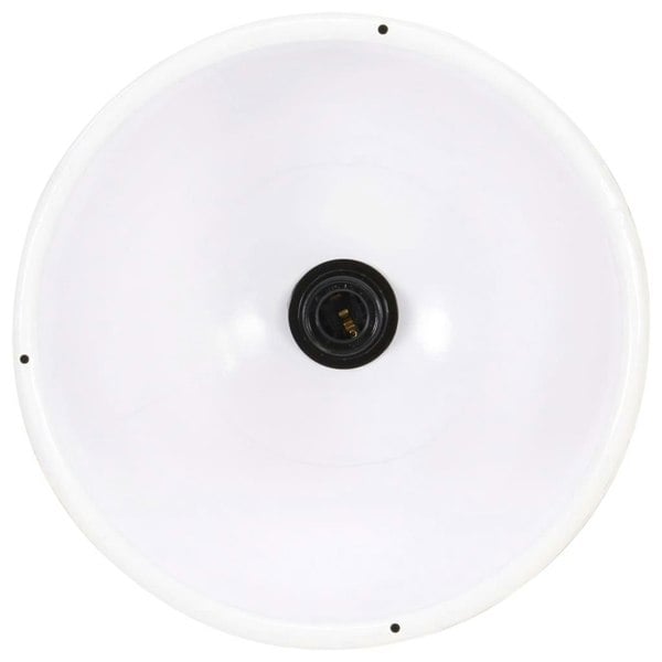 Berkfield Industrial Hanging Lamp 25 W White Round 30 cm E27