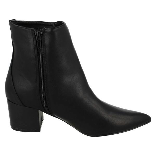 Spot On Ladies Spot On Block Heel Ankle Boot F51139