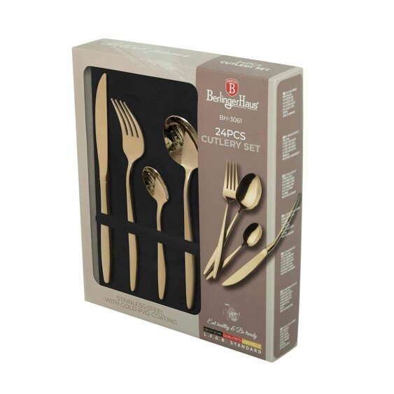 Berlinger Haus BH3061 24-Piece Cutlery Set Gold