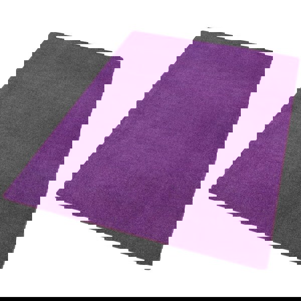 Modern Plain Purple Rug – Soft Short Pile