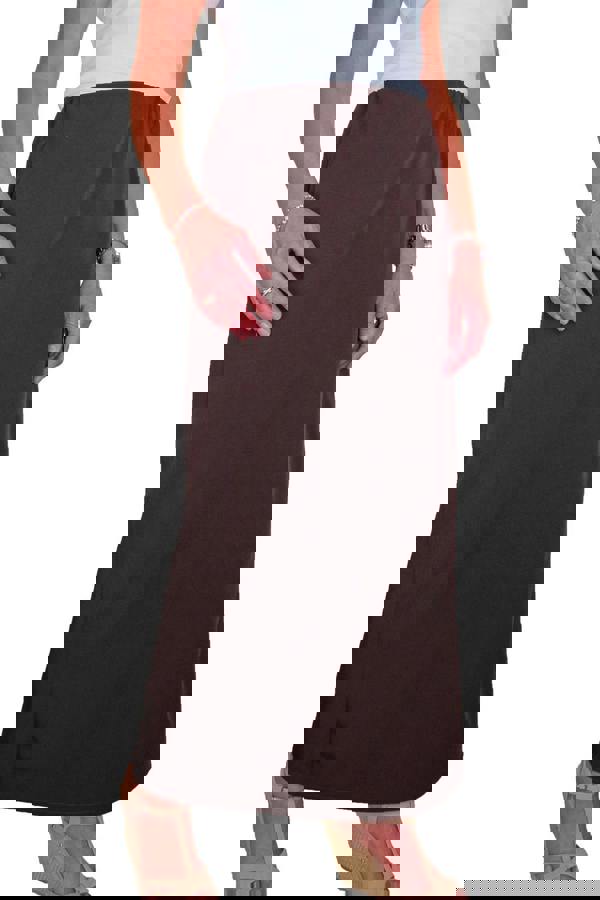 Paulo Due Women's Pull On Elasticated Waist Maxi Pencil Skirt