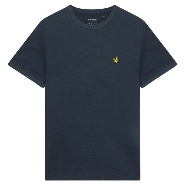 Lyle & Scott Milano Trim Waffle T-Shirt - Navy Blue