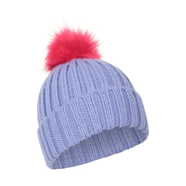 Mountain Warehouse Childrens/Kids Geneva Contrast Beanie - Light Purple - 