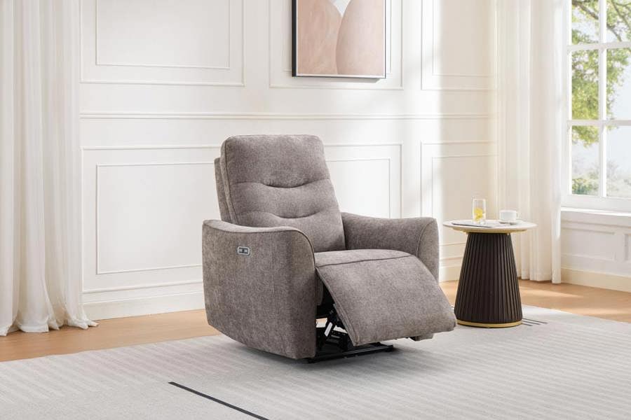 Edgwick Power Recliner Armchair - Stone
