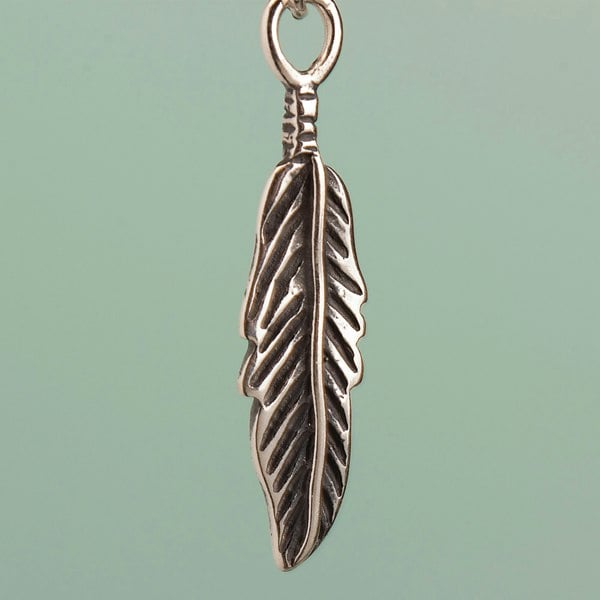 Feather Necklace - Sterling Silver - MYLEE London