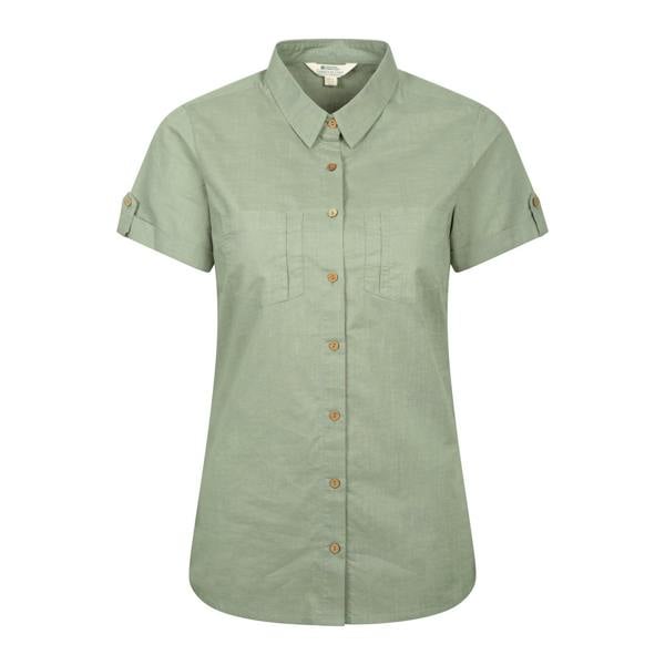 Mountain Warehouse Womens/Ladies Coconut Short-Sleeved Shirt - Light Khaki - 
