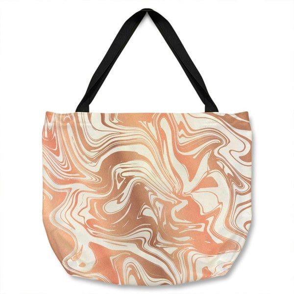 Benjamin Tate Design Rose Gold Marble Tote bag