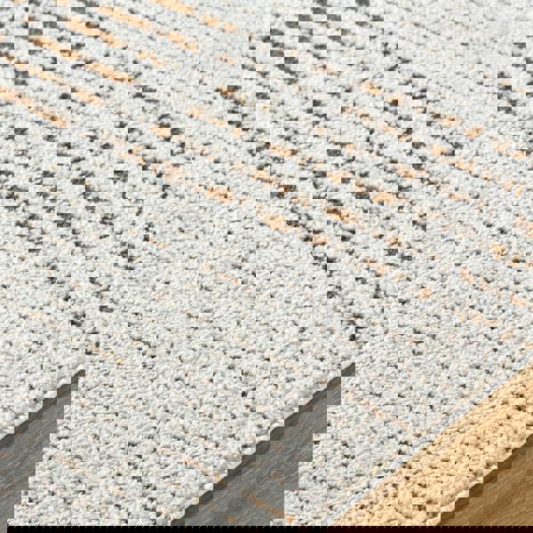 Livabliss Galey Alix Architect-Modern Ivory Brown Graphic High Pile Rug